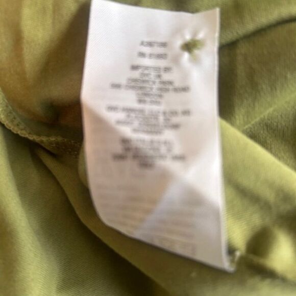 Isaac Mizrahi Essential Pima Convertible Green 3/4 sleeves Topper, size XL - Picture 6 of 6